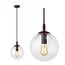 Emibig Emibig COSMO 1 BURGUNDY TRANSPARENT - Modern pendant lamp for stylish lighting