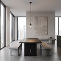 Emibig Emibig COSMO 1 BURGUNDY TRANSPARENT - Modern pendant lamp for stylish lighting