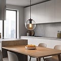 Emibig Emibig COSMO 1 BURGUNDY TRANSPARENT - Lámpara colgante moderna para una iluminación elegante