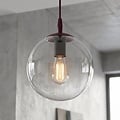 Emibig Emibig COSMO 1 BURGUNDY TRANSPARENT - Modern pendant lamp for stylish lighting