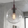 Emibig Emibig COSMO 1 BURGUNDY TRANSPARENT - Moderne Pendelleuchte für stilvolle Beleuchtung
