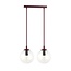 Emibig Emibig COSMO 2 BURGUNDY TRANSPARENT - Lámpara colgante moderna para una iluminación elegante