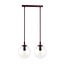 Emibig Emibig COSMO 2 BURGUNDY TRANSPARENT - Modern pendant lamp for stylish lighting