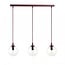 Emibig Emibig COSMO 3 BURGUNDY TRANSPARENT - Lámpara colgante moderna para una iluminación elegante