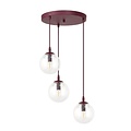 Emibig Emibig COSMO 3PREM BURGUNDY TRANSPARENT - Design moderne pour tous les espaces