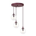 Emibig Emibig COSMO 3PREM BURGUNDY TRANSPARENT - Modern design for any space