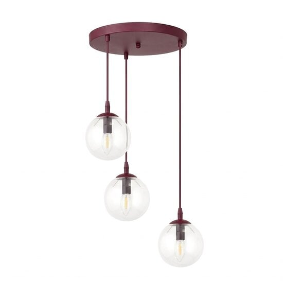 Emibig Emibig COSMO 3PREM BURGUNDY TRANSPARENT - Modern design for any space