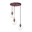 Emibig Emibig COSMO 3PREM BURGUNDY TRANSPARENT - Design moderne pour tous les espaces