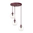 Emibig Emibig COSMO 3PREM BURGUNDY TRANSPARENT - Modern design for any space