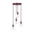 Emibig Emibig COSMO 4PREM BURGUNDY TRANSPARENT - Lámpara colgante moderna para una iluminación elegante