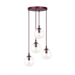 Emibig COSMO 4PREM BURGUNDY TRANSPARENT