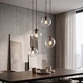 Emibig Emibig COSMO 4PREM BURGUNDY TRANSPARENT - Lámpara colgante moderna para una iluminación elegante