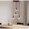 Emibig Emibig COSMO 4PREM BURGUNDY TRANSPARENT - Lámpara colgante moderna para una iluminación elegante