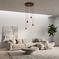 Emibig Emibig COSMO 4PREM BURGUNDY TRANSPARENT - Lámpara colgante moderna para una iluminación elegante