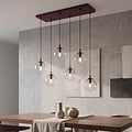 Emibig Emibig COSMO 6 BURGUNDY TRANSPARENT - Modern pendant lamp for stylish lighting