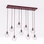 Emibig Emibig COSMO 9 BURGUNDY TRANSPARENT - Lámpara colgante moderna para una iluminación elegante