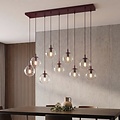 Emibig Emibig COSMO 9 BURGUNDY TRANSPARENT - Modern pendant lamp for stylish illumination