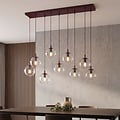Emibig Emibig COSMO 9 BURGUNDY TRANSPARENT - Moderne hanglamp voor sfeervolle verlichting