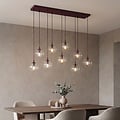 Emibig Emibig COSMO 9 BURGUNDY TRANSPARENT - Lámpara colgante moderna para una iluminación elegante