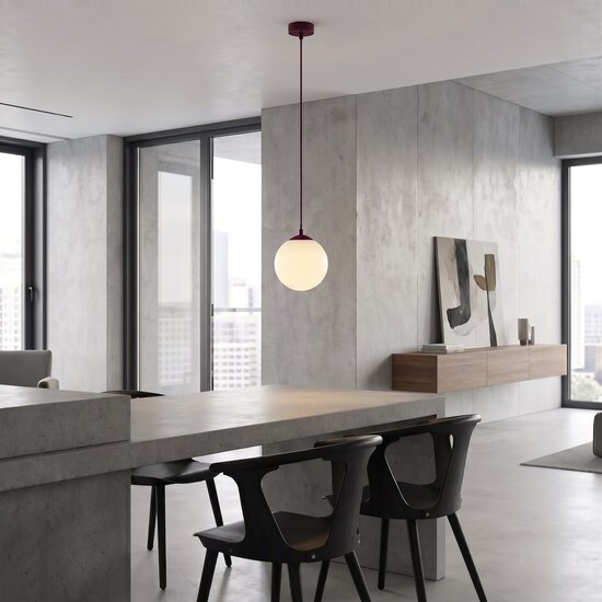 Emibig Emibig COSMO 1 BURGUNDY OPAL - Modern pendant lamp for stylish lighting