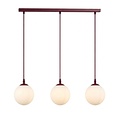Emibig Emibig COSMO 3 BURGUNDY OPAL - Moderne hanglamp voor sfeervolle verlichting
