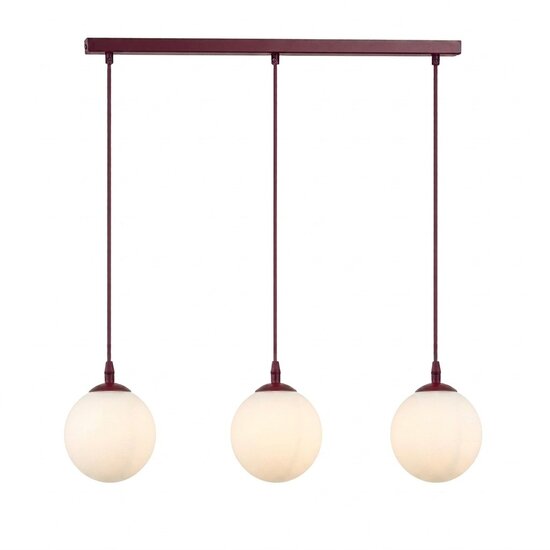 Emibig Emibig COSMO 3 BURGUNDY OPAL - Moderne Pendelleuchte für stilvolle Beleuchtung