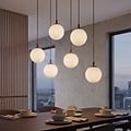 Emibig Emibig COSMO 6 BURGUNDY OPAL - Modern pendant lamp for stylish lighting
