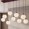 Emibig Emibig COSMO 9 BURGUNDY OPAL - Modern pendant lamp for stylish lighting