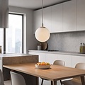 Emibig Emibig COSMO 1 MOKKA OPAL - Lampe suspendue moderne pour un éclairage élégant