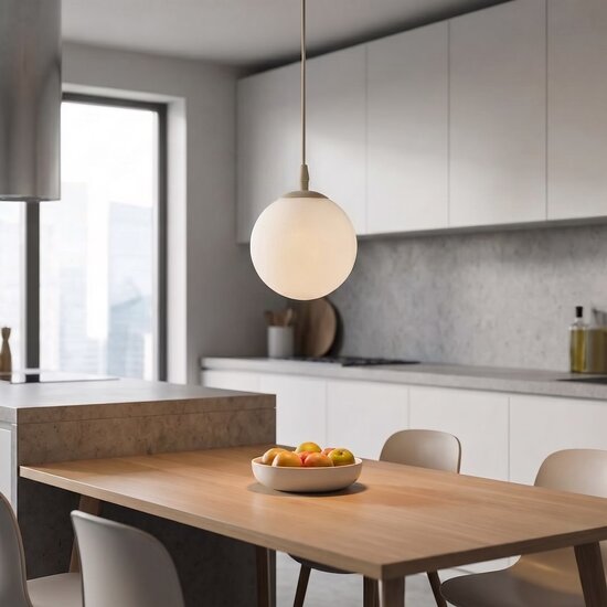 Emibig Emibig COSMO 1 MOKKA OPAL - Lampe suspendue moderne pour un éclairage élégant