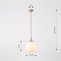 Emibig Emibig COSMO 1 MOKKA OPAL - Lámpara colgante moderna para una iluminación elegante