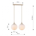 Emibig Emibig COSMO 2 MOKKA OPAL - Lámpara colgante moderna para una iluminación elegante