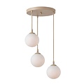Emibig Emibig COSMO 3PREM MOKKA OPAL - Moderne hanglamp voor sfeervolle verlichting