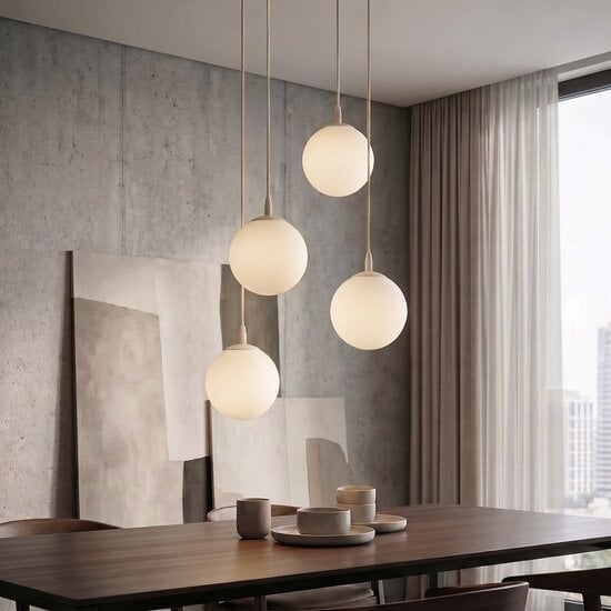 Emibig Emibig COSMO 4PREM MOKKA OPAL - Modern pendant lamp for stylish lighting