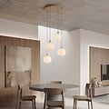 Emibig Emibig COSMO 4PREM MOKKA OPAL - Modern pendant lamp for stylish lighting