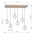 Emibig Emibig COSMO 6 MOKKA OPAL - Modern pendant lamp for stylish lighting