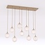 Emibig COSMO 9 MOKKA OPAL - Lampe suspendue moderne pour un éclairage élégant