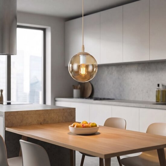 Emibig Emibig COSMO 1 MOKKA AMBER - Modern pendant lamp for stylish lighting