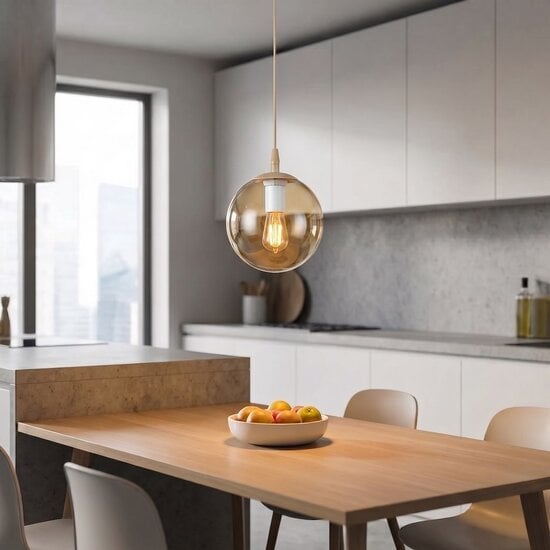 Emibig Emibig COSMO 1 MOKKA AMBER - Moderne Pendelleuchte für stilvolle Beleuchtung