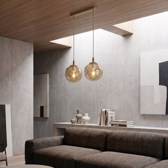 Emibig Emibig COSMO 2 MOKKA AMBER - Lámpara colgante moderna para una iluminación elegante