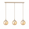 Emibig Emibig COSMO 3 MOKKA AMBER - Modern pendant lamp for cozy lighting
