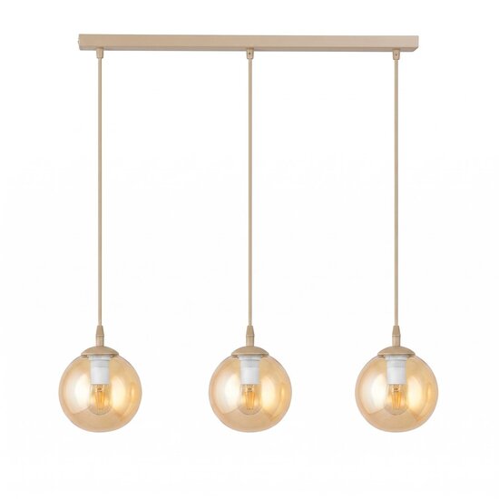 Emibig Emibig COSMO 3 MOKKA AMBER - Moderne hanglamp voor sfeervolle verlichting
