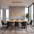 Emibig Emibig COSMO 3 MOKKA AMBER - Moderne Pendelleuchte für gemütliche Beleuchtung