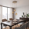 Emibig Emibig COSMO 3PREM MOKKA AMBER - Modern pendant lamp for stylish lighting