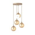 Emibig Emibig COSMO 4PREM MOKKA AMBER - Lampe suspendue moderne pour un éclairage élégant