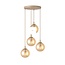 Emibig Emibig COSMO 4PREM MOKKA AMBER - Moderne Pendelleuchte für stilvolle Beleuchtung