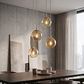 Emibig Emibig COSMO 4PREM MOKKA AMBER - Lampe suspendue moderne pour un éclairage élégant