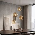 Emibig Emibig COSMO 4PREM MOKKA AMBER - Moderne hanglamp voor sfeervolle verlichting