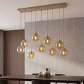Emibig Emibig COSMO 9 MOKKA AMBER - Moderne hanglamp voor sfeervolle verlichting
