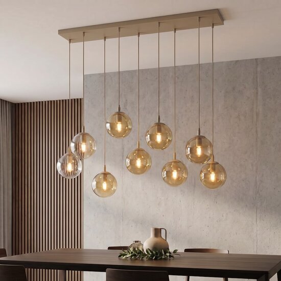 Emibig Emibig COSMO 9 MOKKA AMBER - Modern pendant lamp for stylish lighting